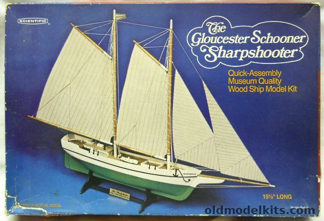 Scientific The Gloucester Schooner Sharpshooter, 303 plastic model kit